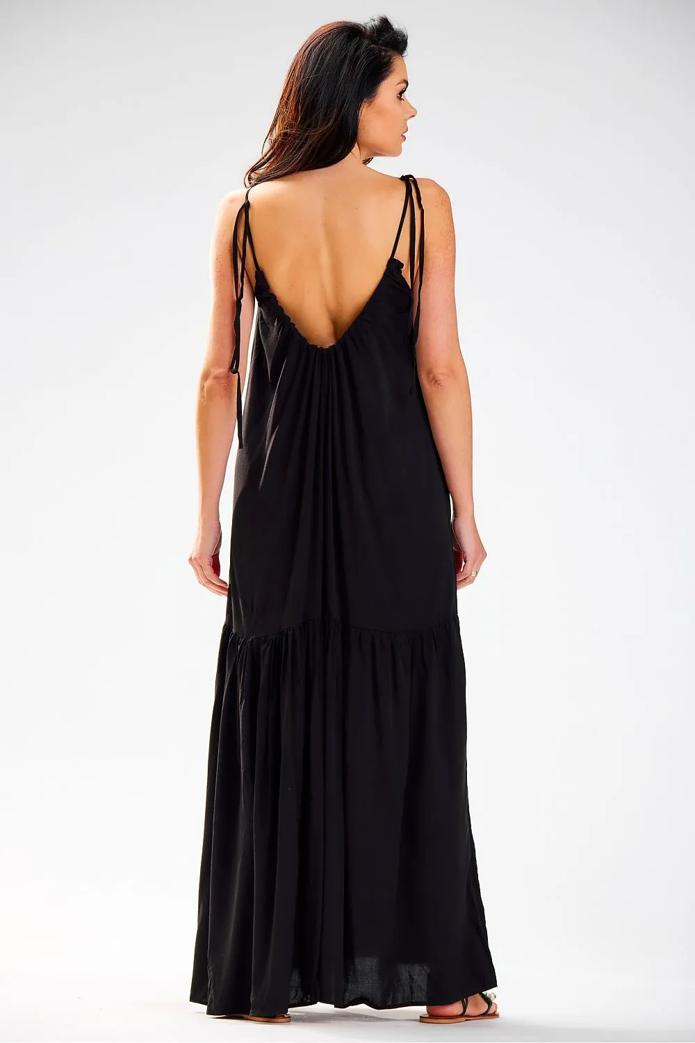 Ruffled Oversized Viscose Dress