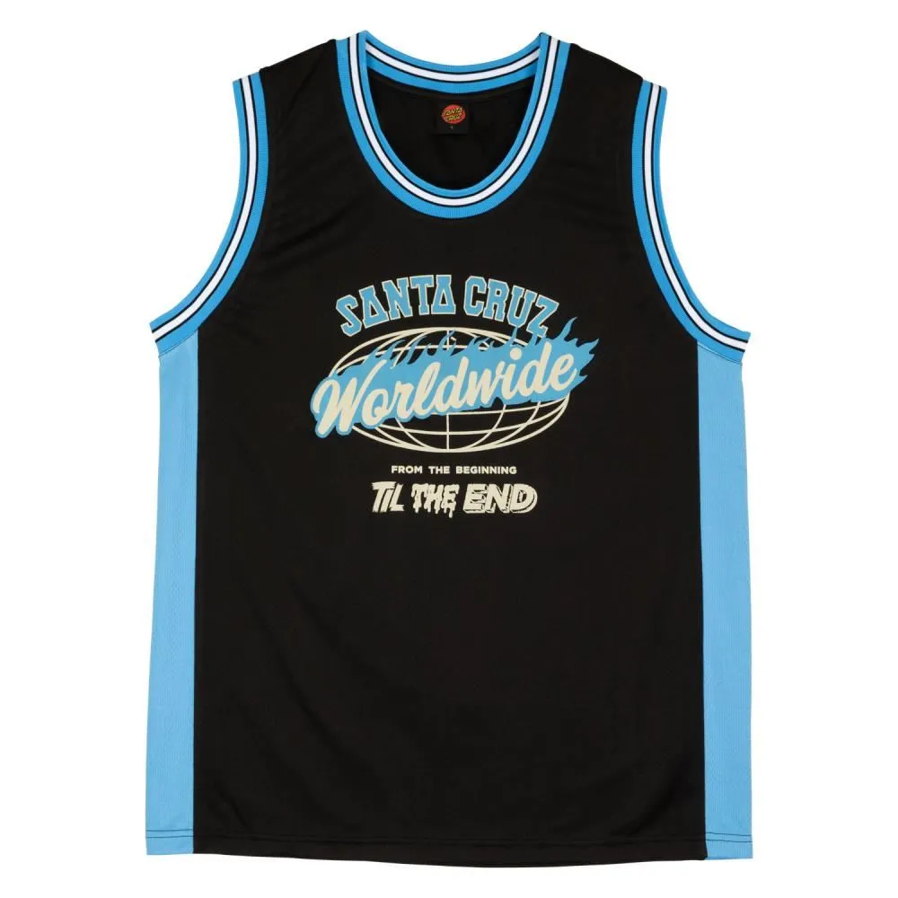 Santa Cruz Mesh Vest TTE Worldwide Front - Black
