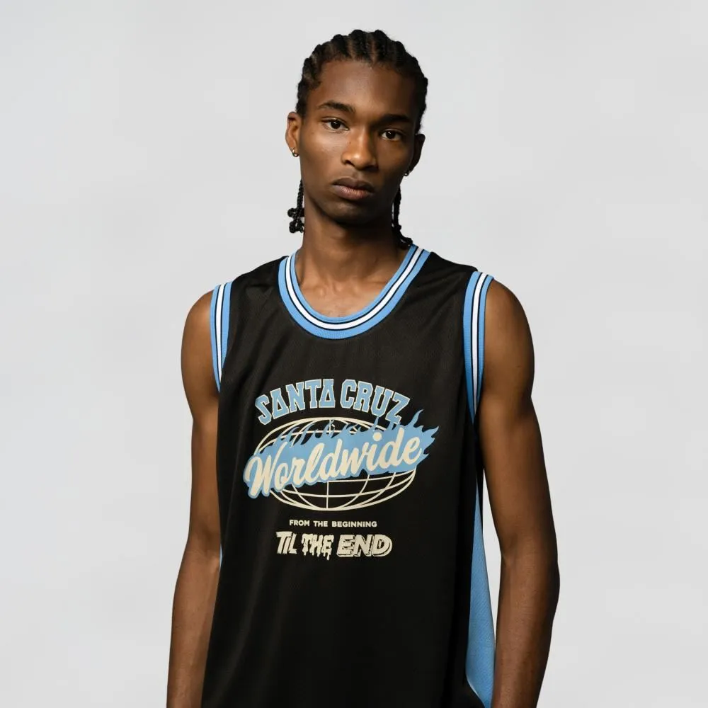 Santa Cruz Mesh Vest TTE Worldwide Front - Black