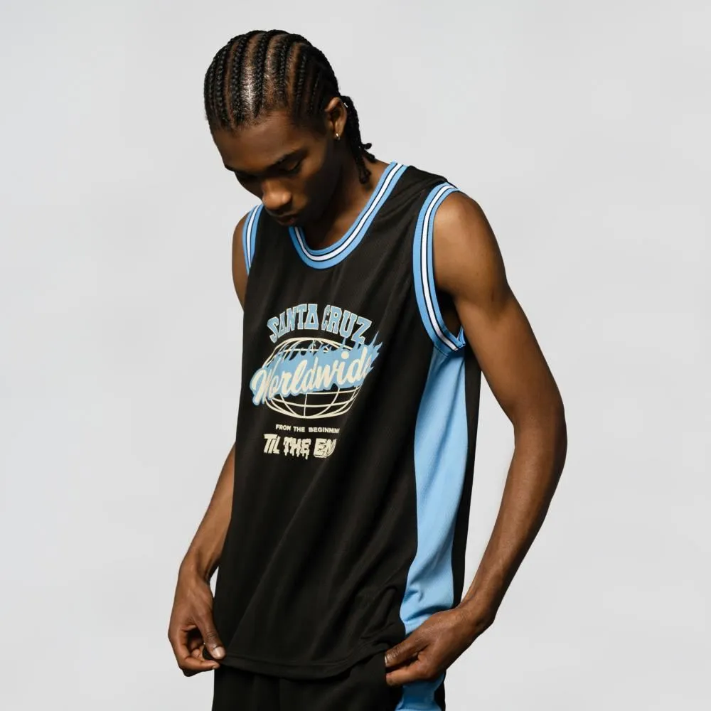 Santa Cruz Mesh Vest TTE Worldwide Front - Black