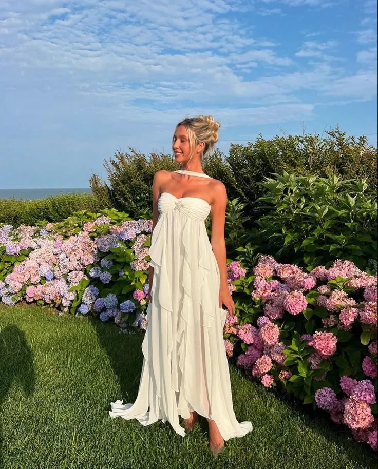 Sarah | Glamorous Ruffled Maxi Dress