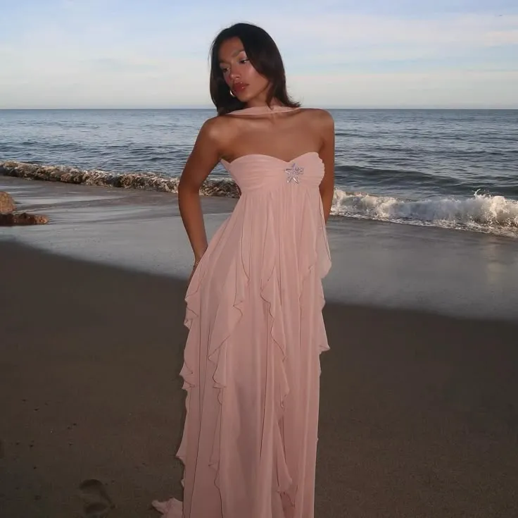 Sarah | Glamorous Ruffled Maxi Dress