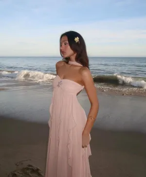 Sarah | Glamorous Ruffled Maxi Dress