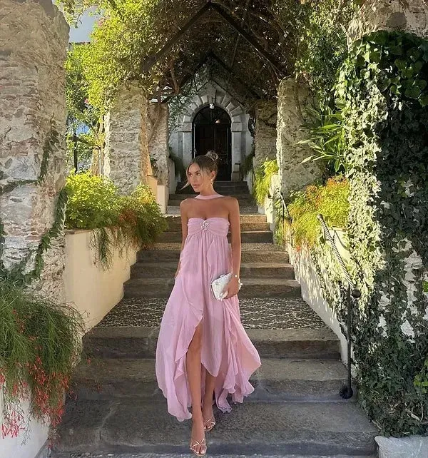 Sarah | Glamorous Ruffled Maxi Dress