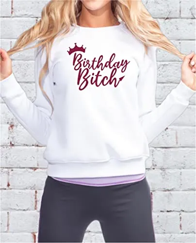 SEC Apparel Birthday Bitch Iron On Patches Decals Transfers Applique Letters for t Shirts Fabric Clothing |