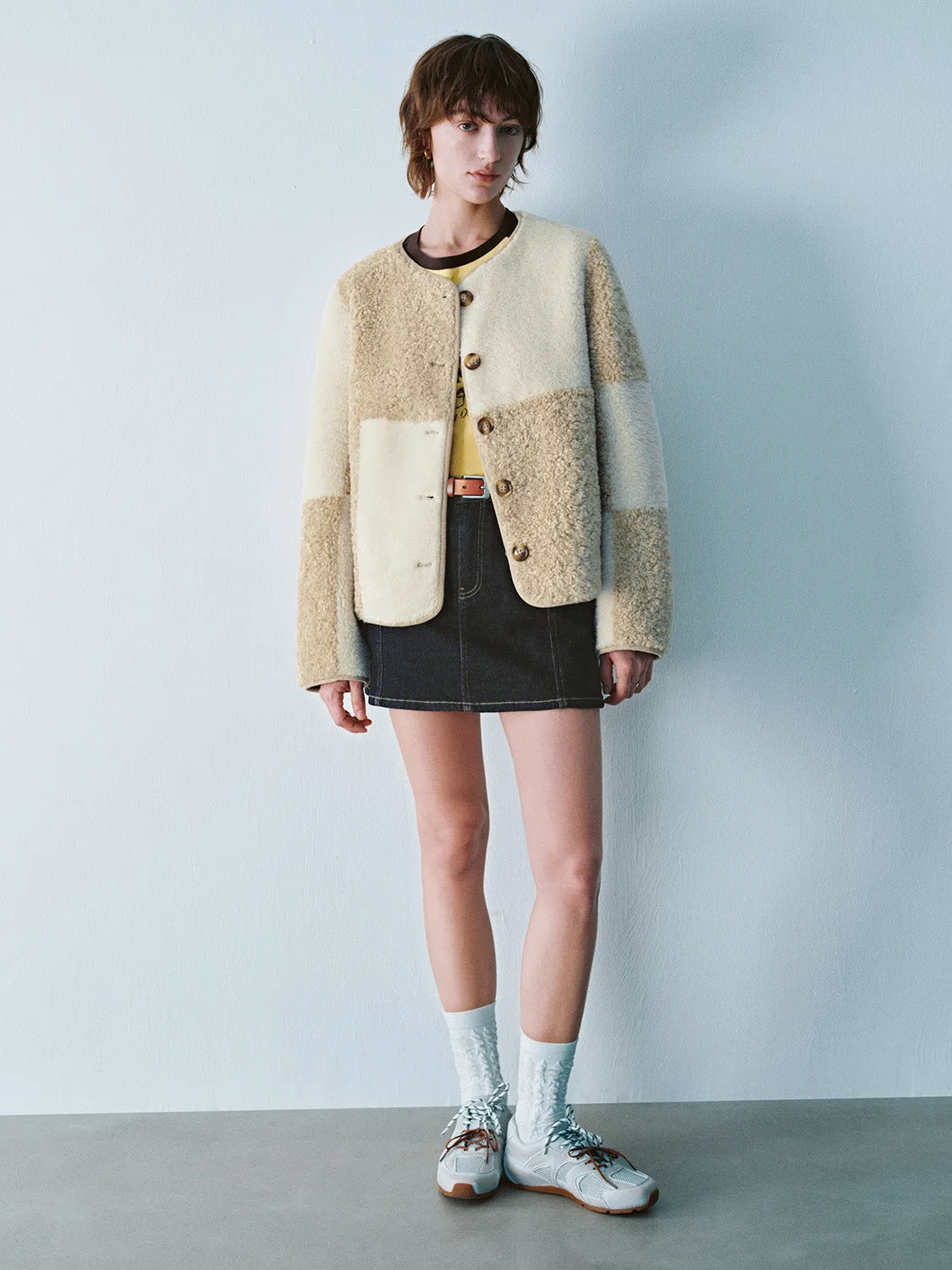 Sherpa Fleece Button Up Jackets