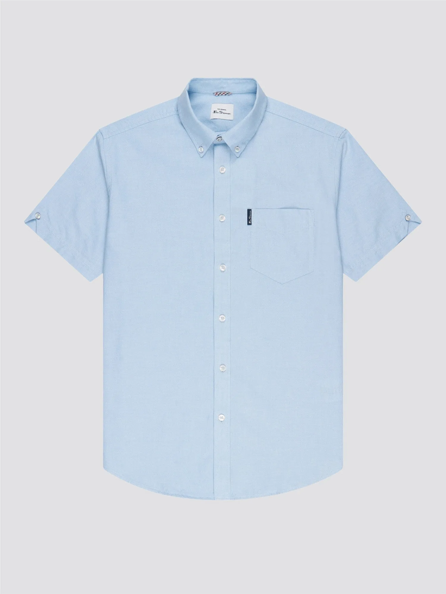 Signature Cotton Oxford Short Sleeve Shirt - Sky