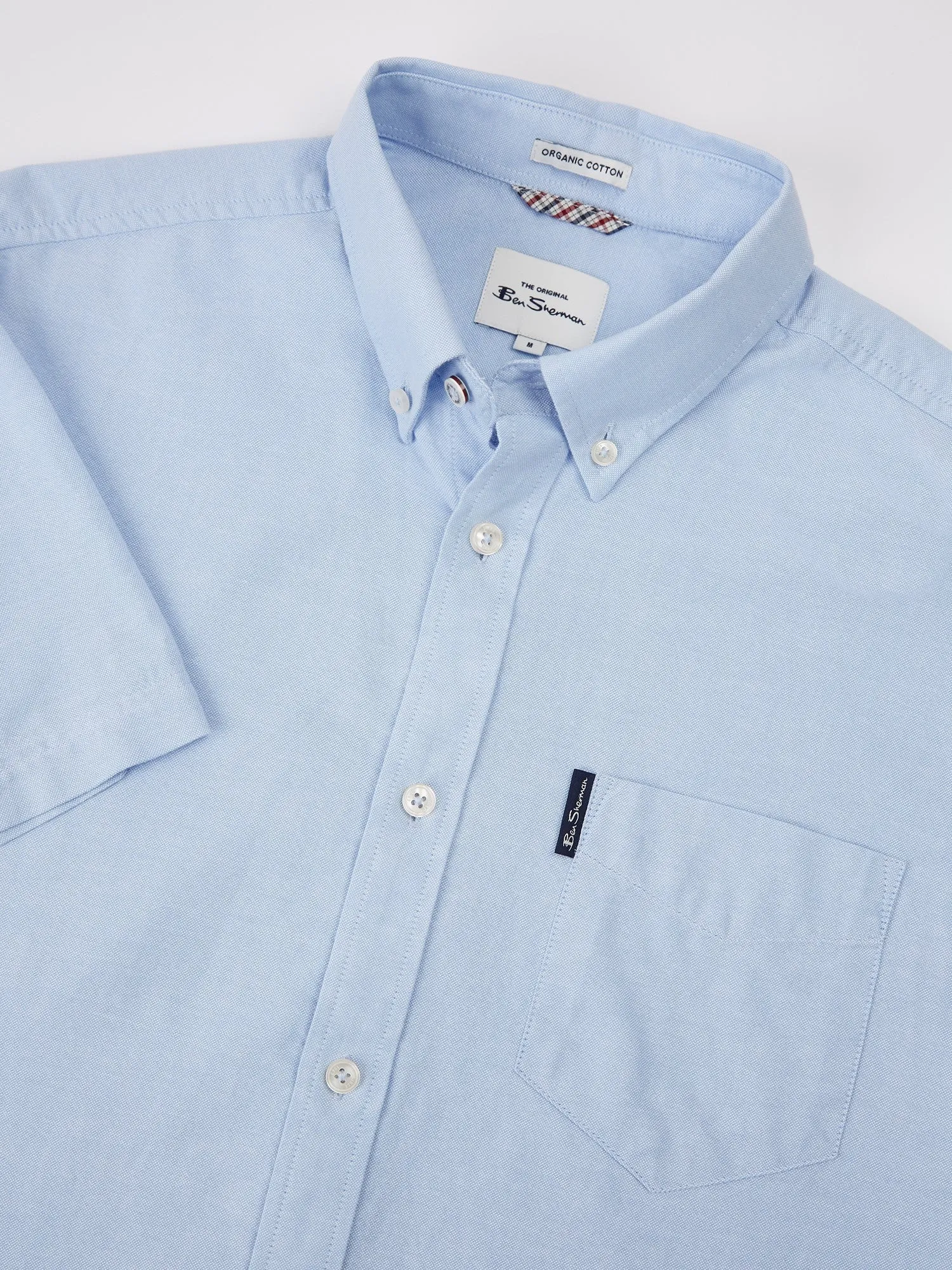Signature Cotton Oxford Short Sleeve Shirt - Sky