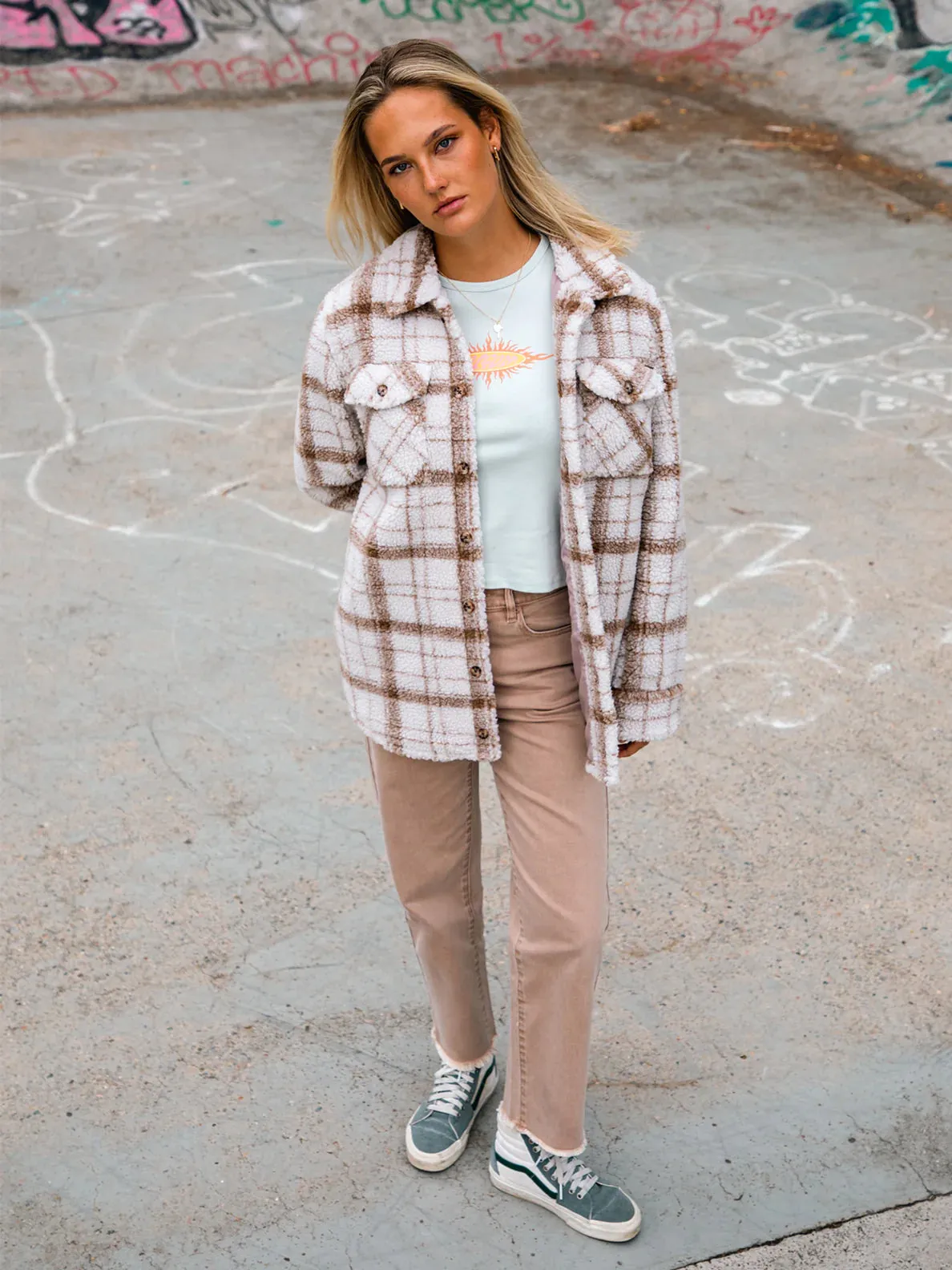 Silent Sherpa Jacket - Cloud