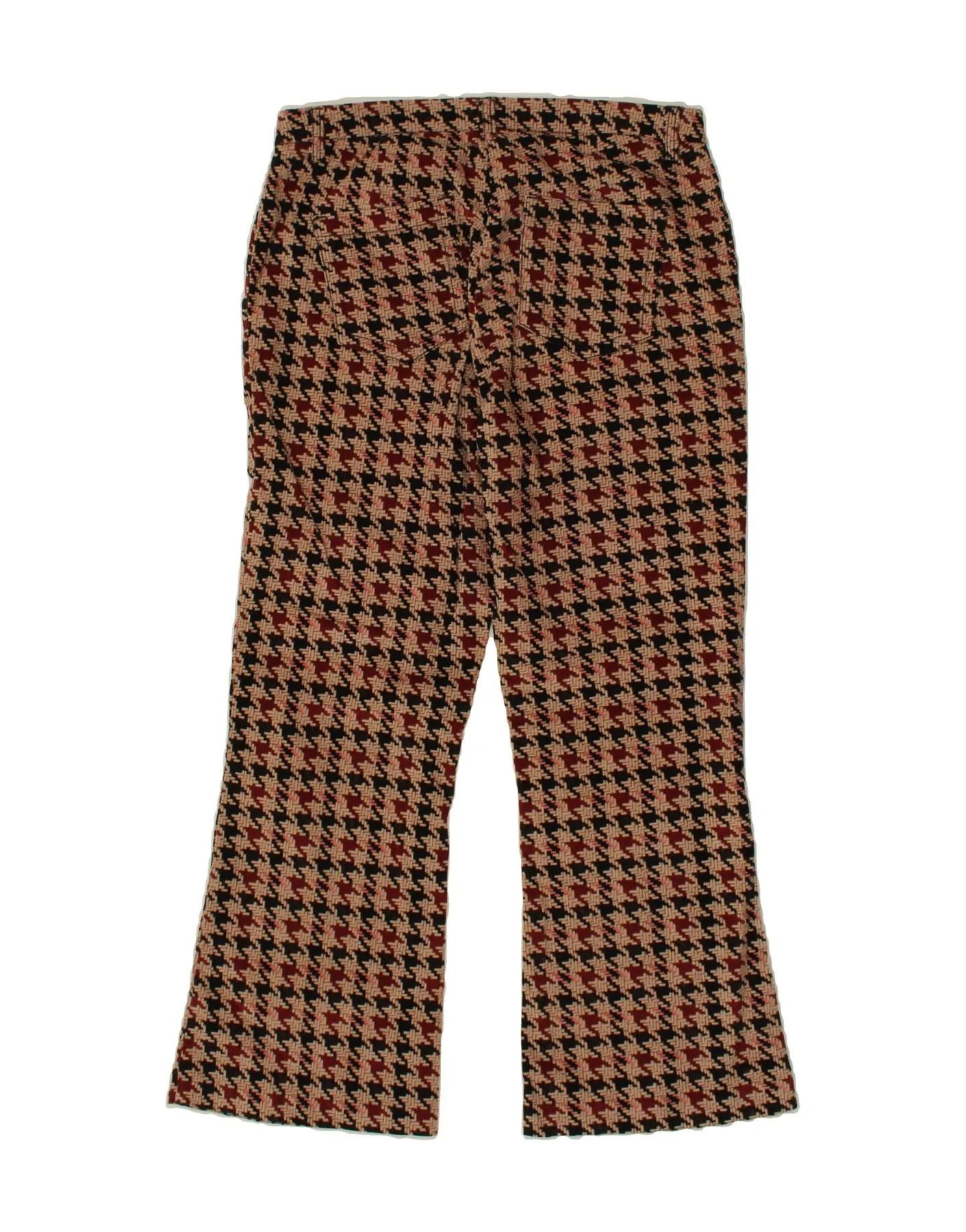 SISLEY Womens Bootcut Casual Trousers UK 10 Small W30 L24 Brown