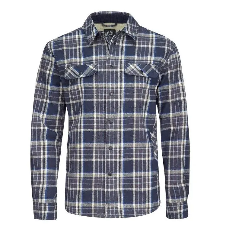 SKI-DOO MEN'S CABIN OVERSHIRT - SMALL BLUE