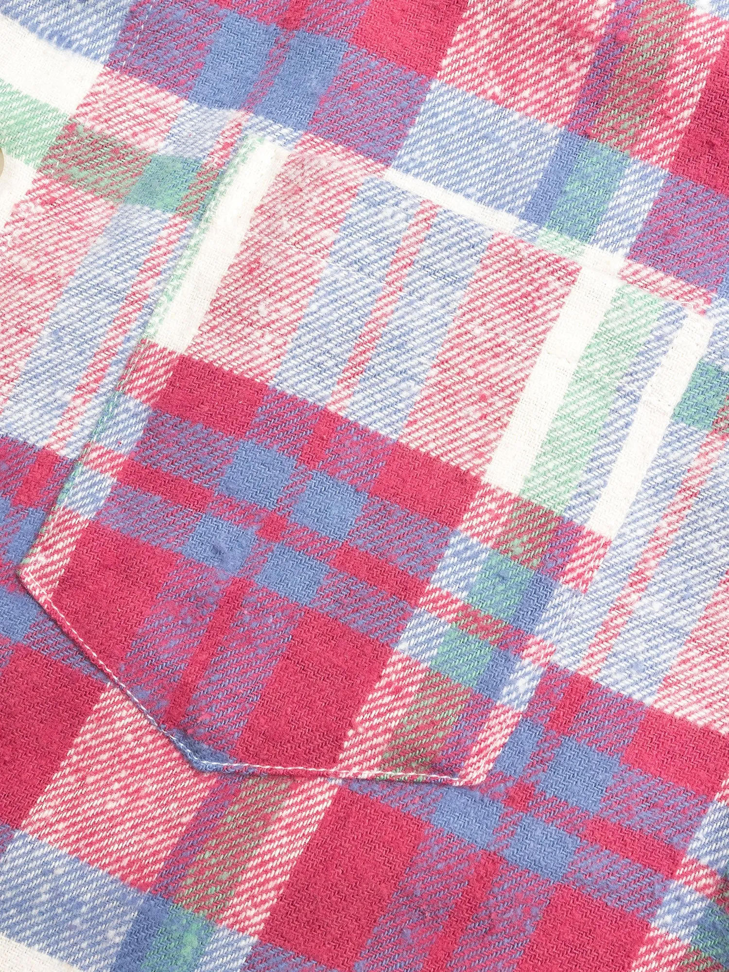 Sly Straight Hem Flannel in Sour Patch