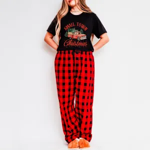 Small Town Christmas Truck | Plaid Pajama Set