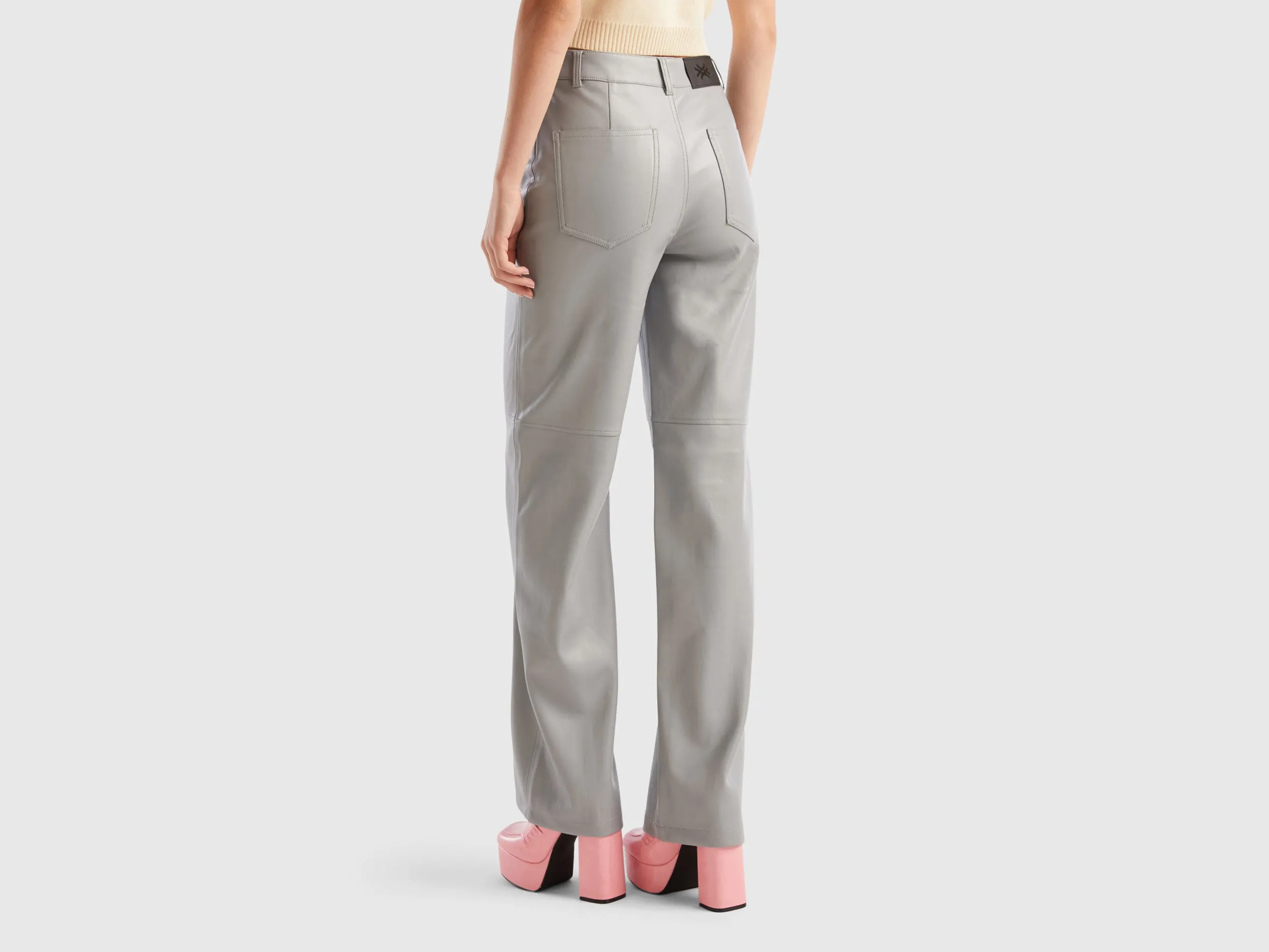 Solid Straight Fit Trousers