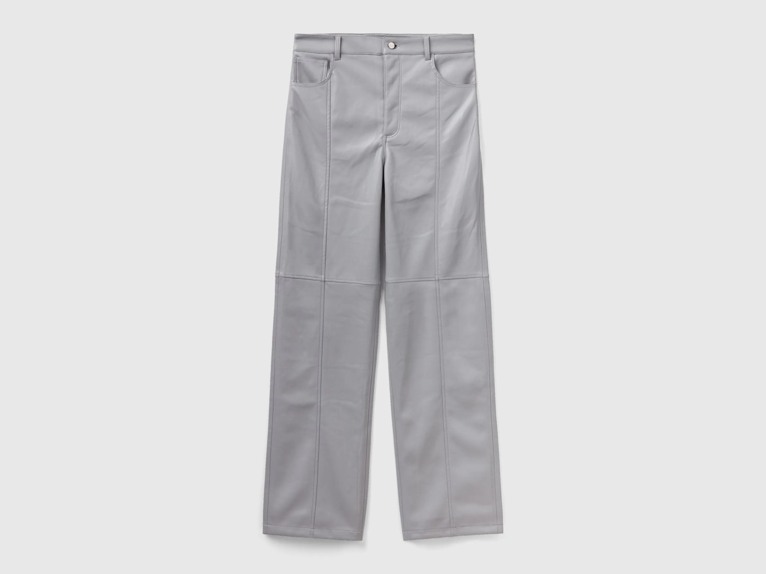 Solid Straight Fit Trousers