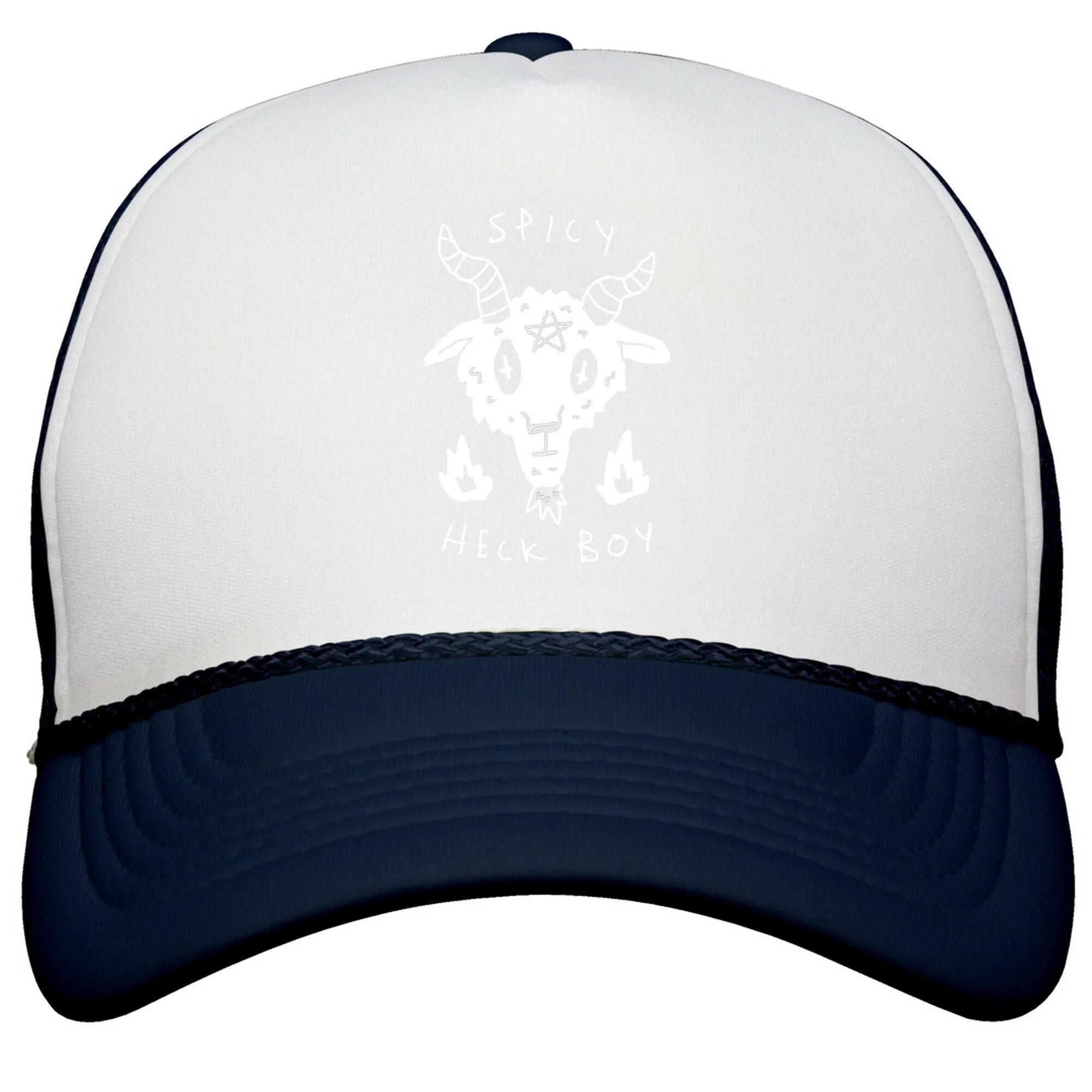 Spicy Heck Boy Satan Snapback Trucker Hat