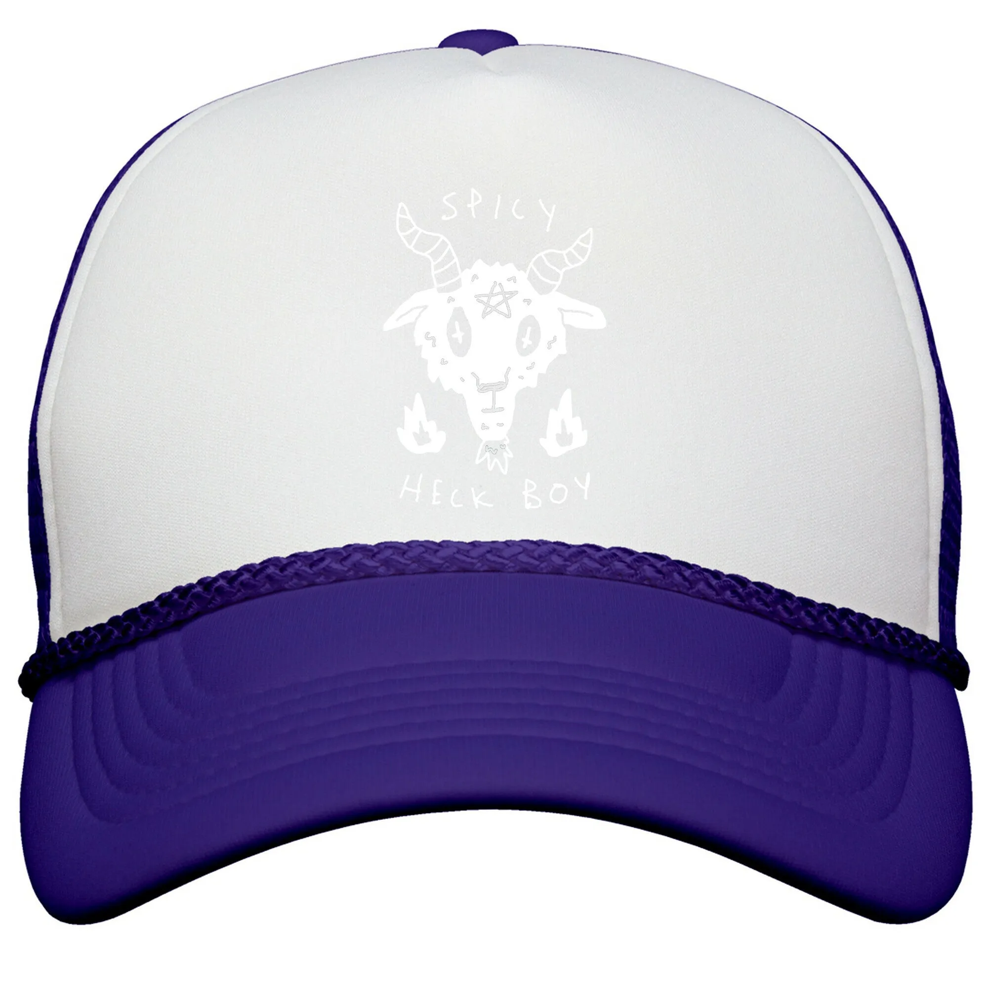 Spicy Heck Boy Satan Snapback Trucker Hat