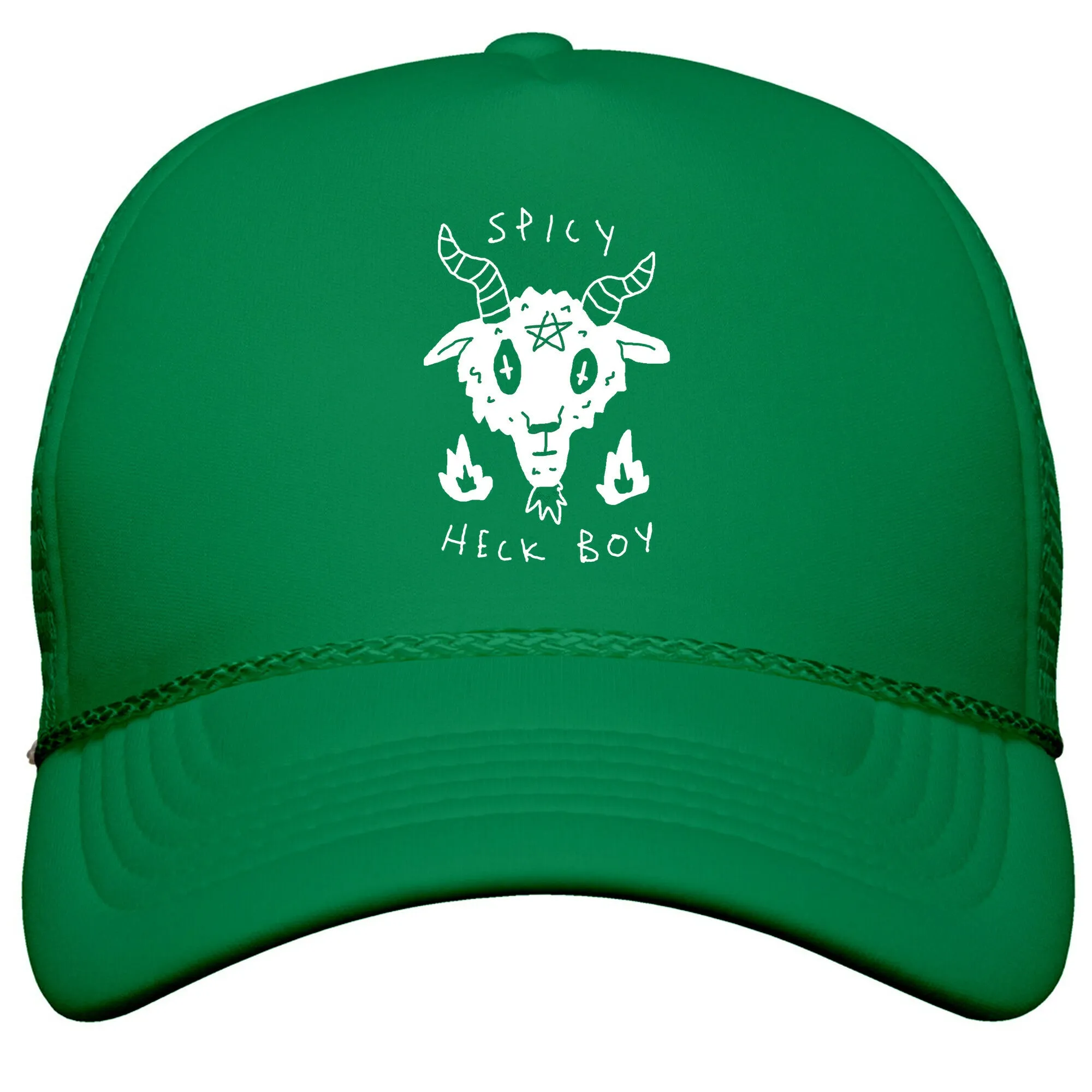 Spicy Heck Boy Satan Snapback Trucker Hat