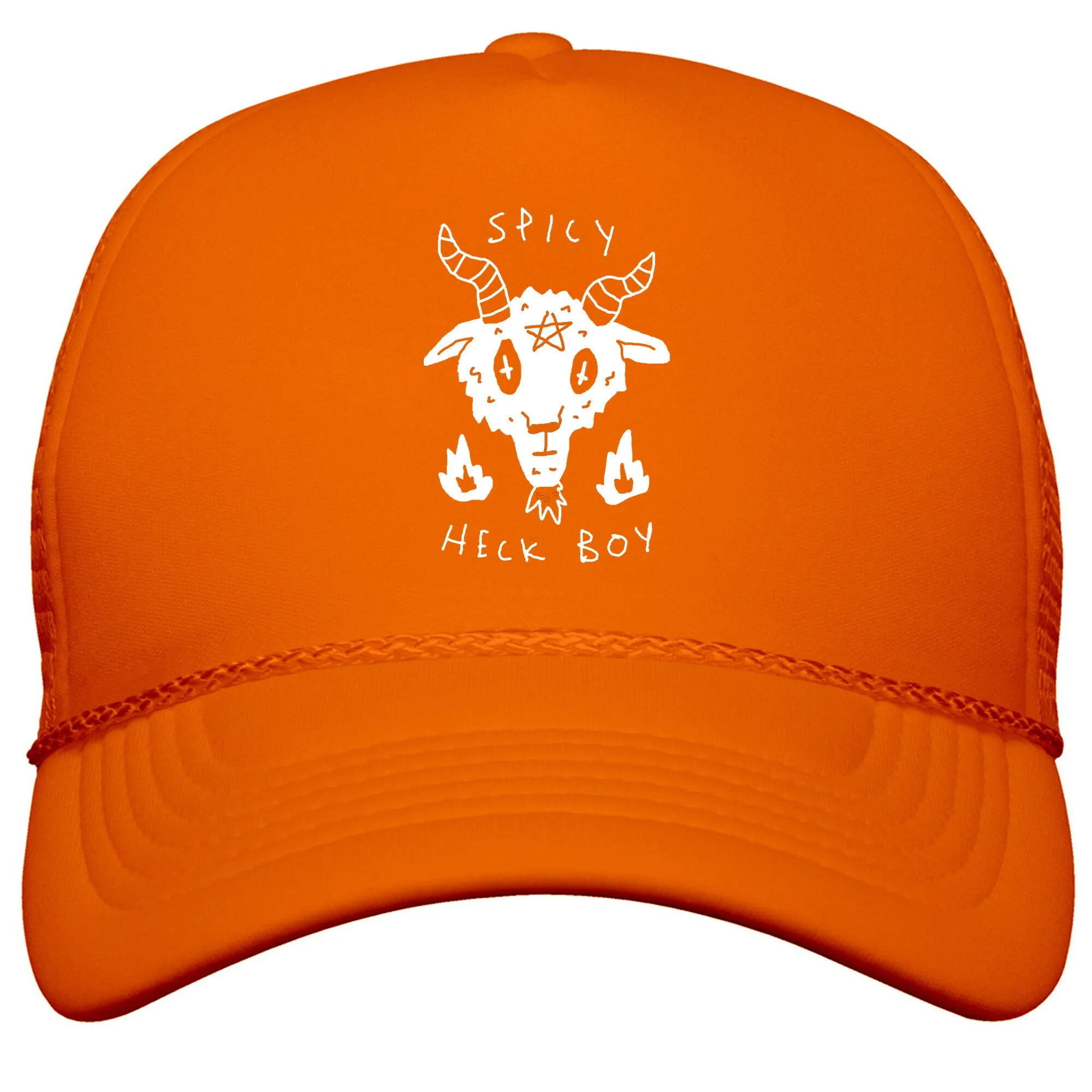 Spicy Heck Boy Satan Snapback Trucker Hat