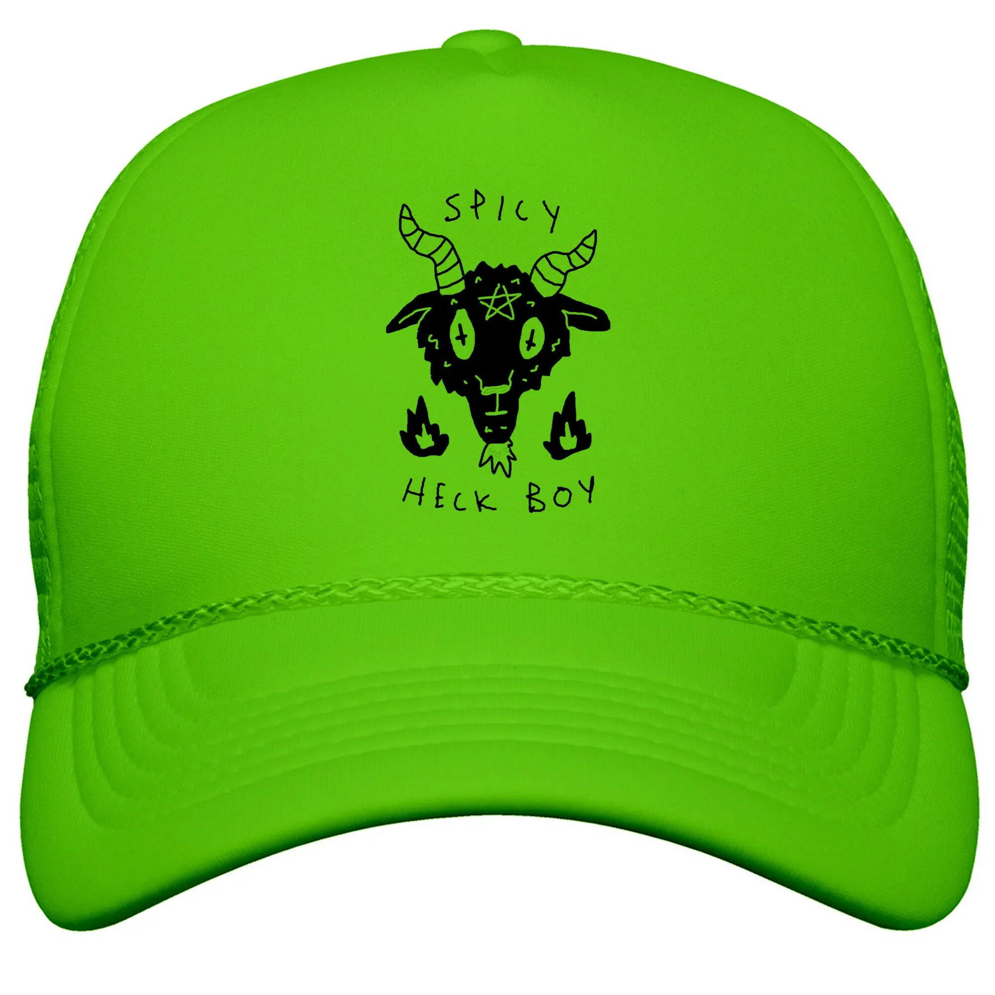 Spicy Heck Boy Satan Snapback Trucker Hat