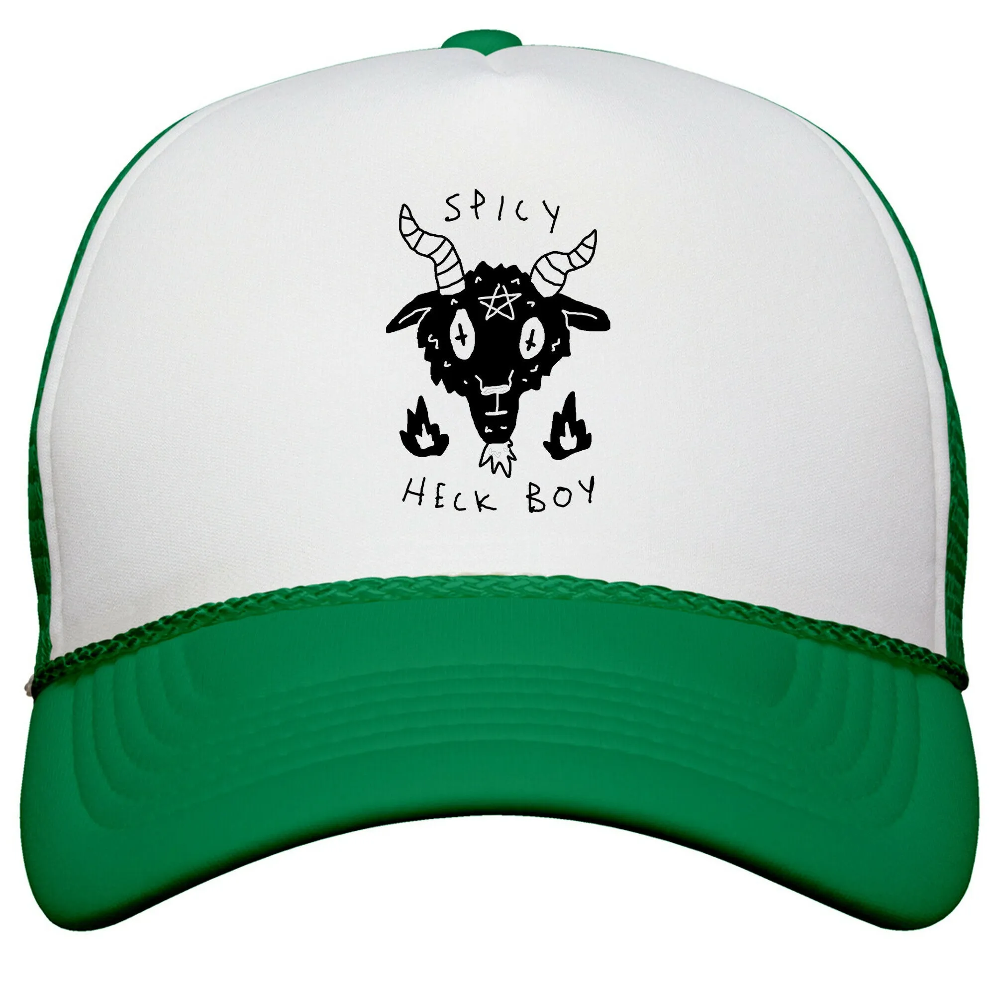 Spicy Heck Boy Satan Snapback Trucker Hat