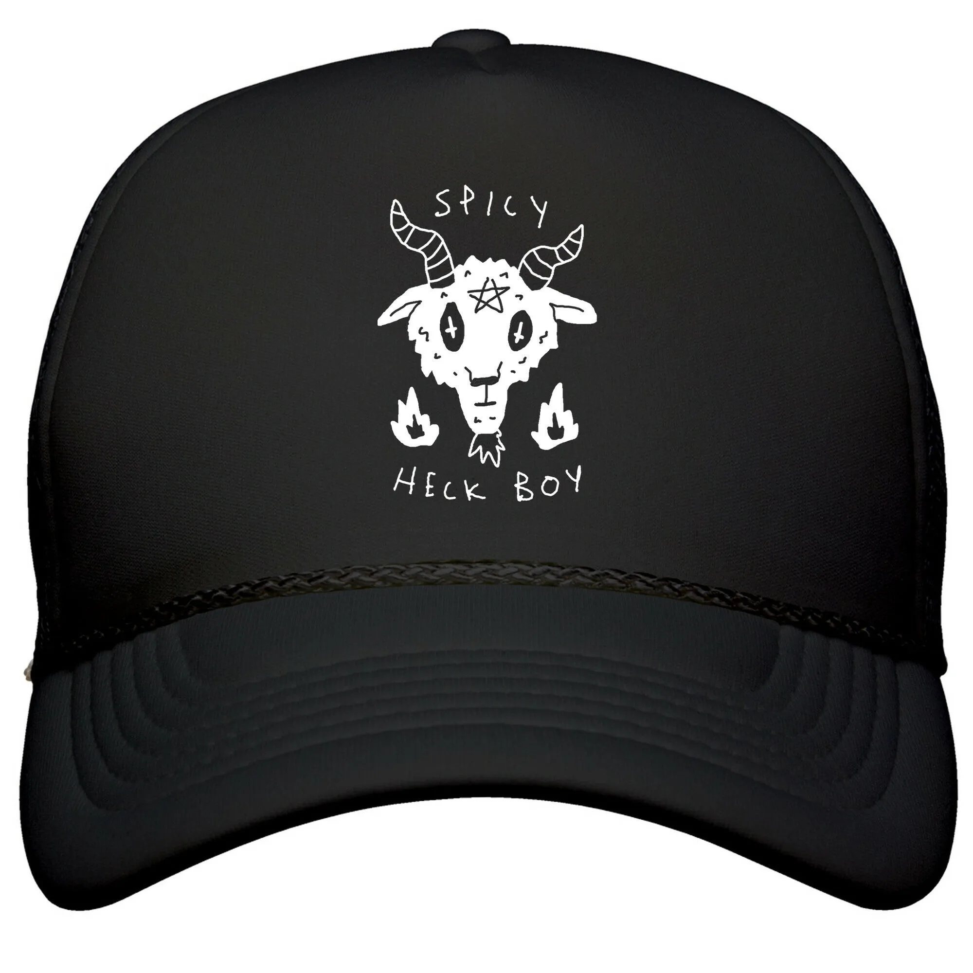 Spicy Heck Boy Satan Snapback Trucker Hat