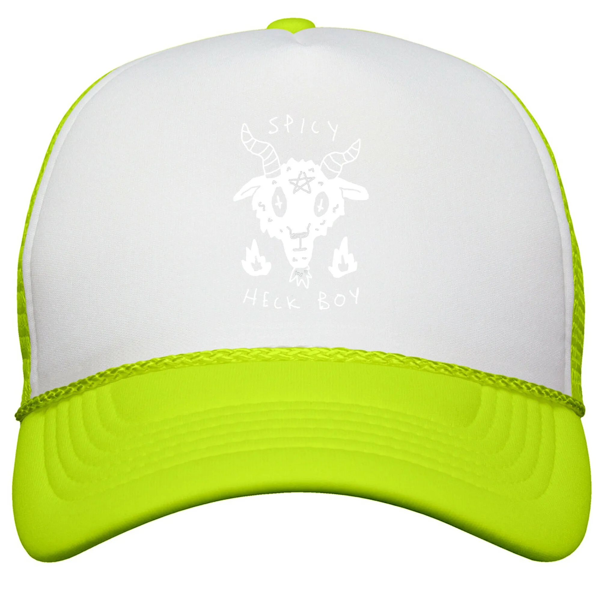 Spicy Heck Boy Satan Snapback Trucker Hat