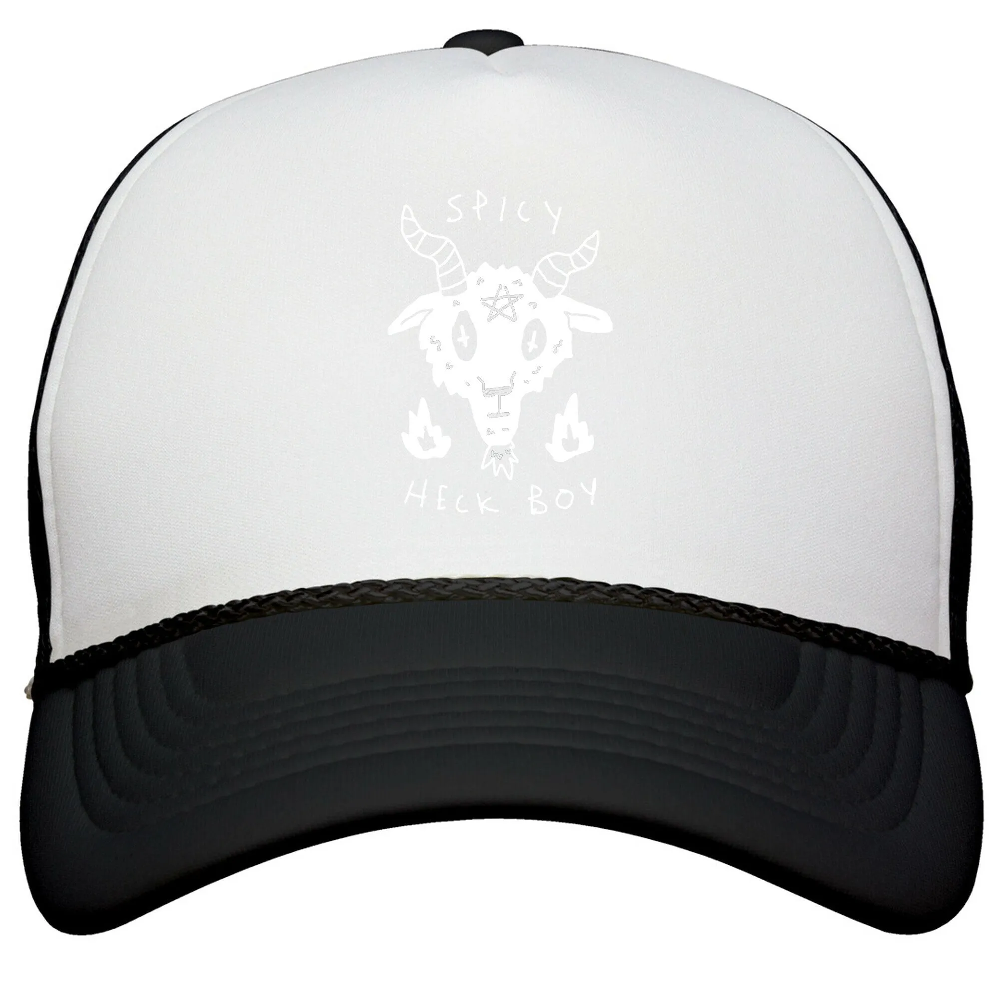 Spicy Heck Boy Satan Snapback Trucker Hat