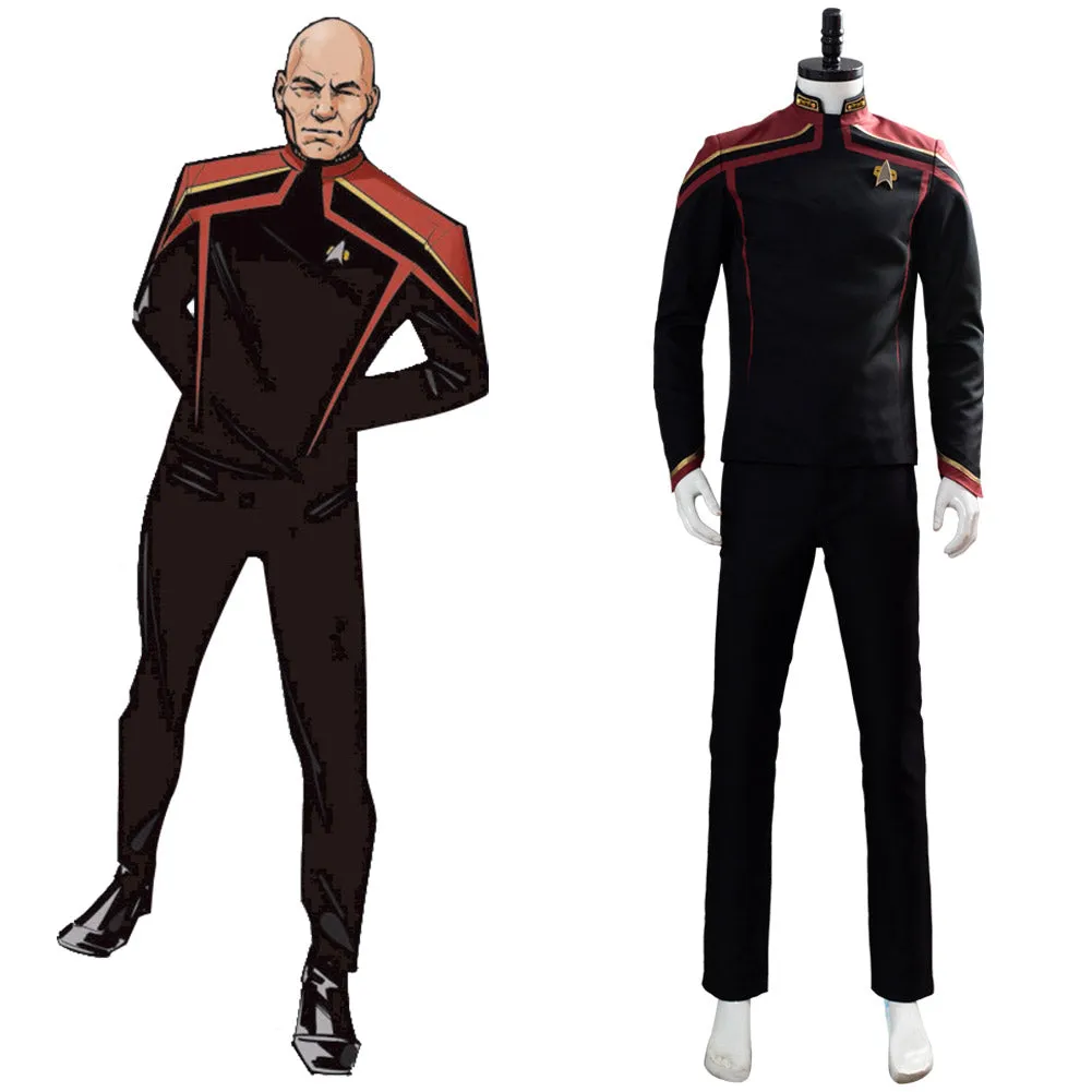 Star Trek Picard-Jean-Luc Picard Unfirt Outfit Cosplay Costume Halloween Carnival Suit