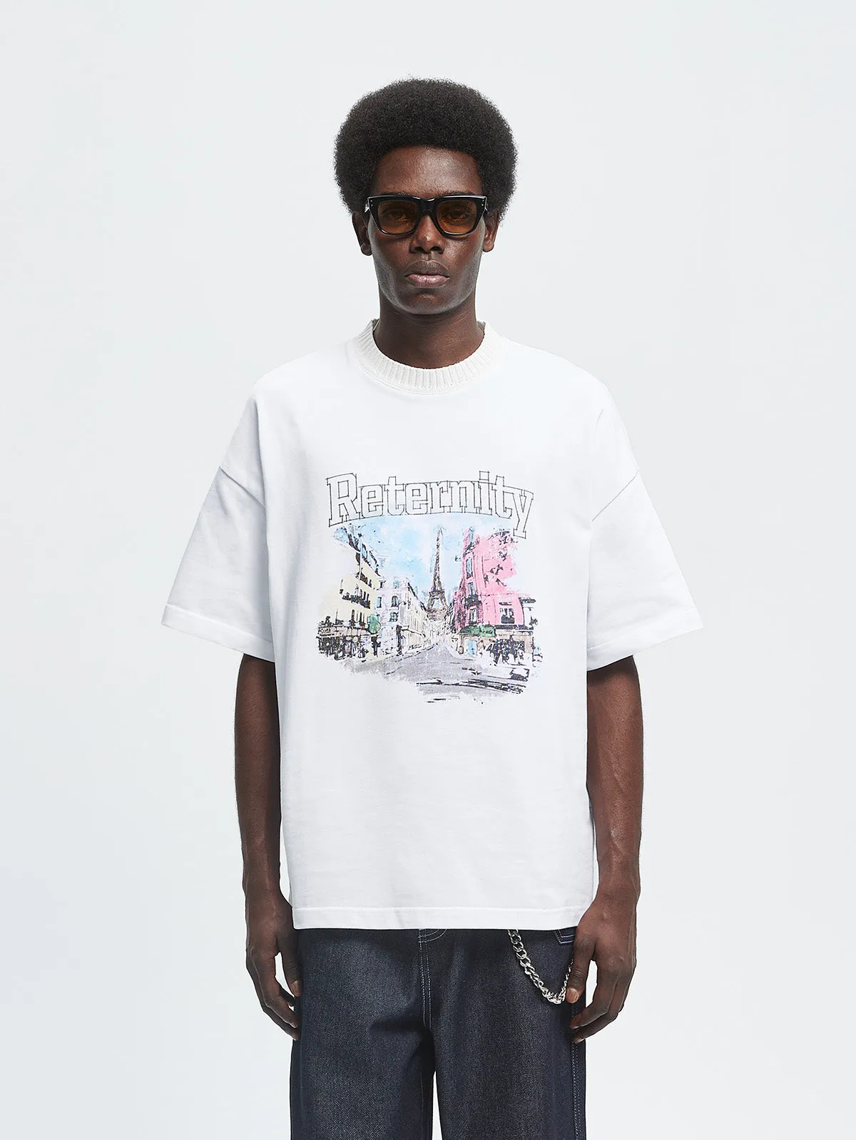 STEPS TO HEAVEN T-SHIRT - WHITE