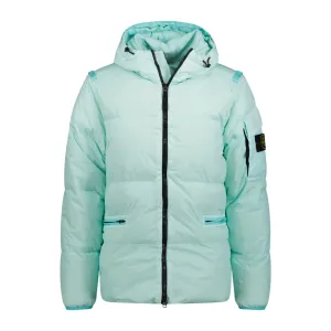 STONE ISLAND QUILTED PADDED JACKET AQUA