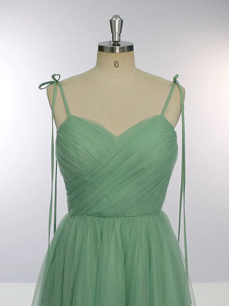 Straps Sweetheart A-Line Tulle Tea Party Dress YW231063-1