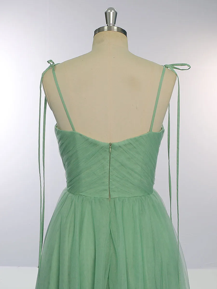 Straps Sweetheart A-Line Tulle Tea Party Dress YW231063-1