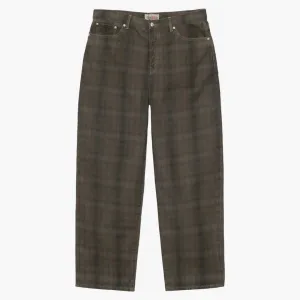Stussy Big Ol' Canvas Jean Plaid Olive