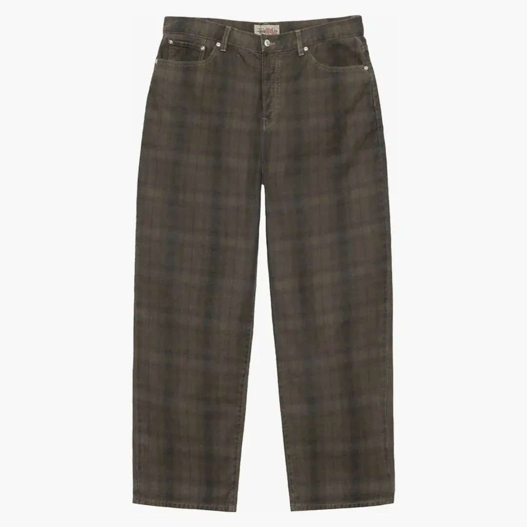 Stussy Big Ol' Canvas Jean Plaid Olive