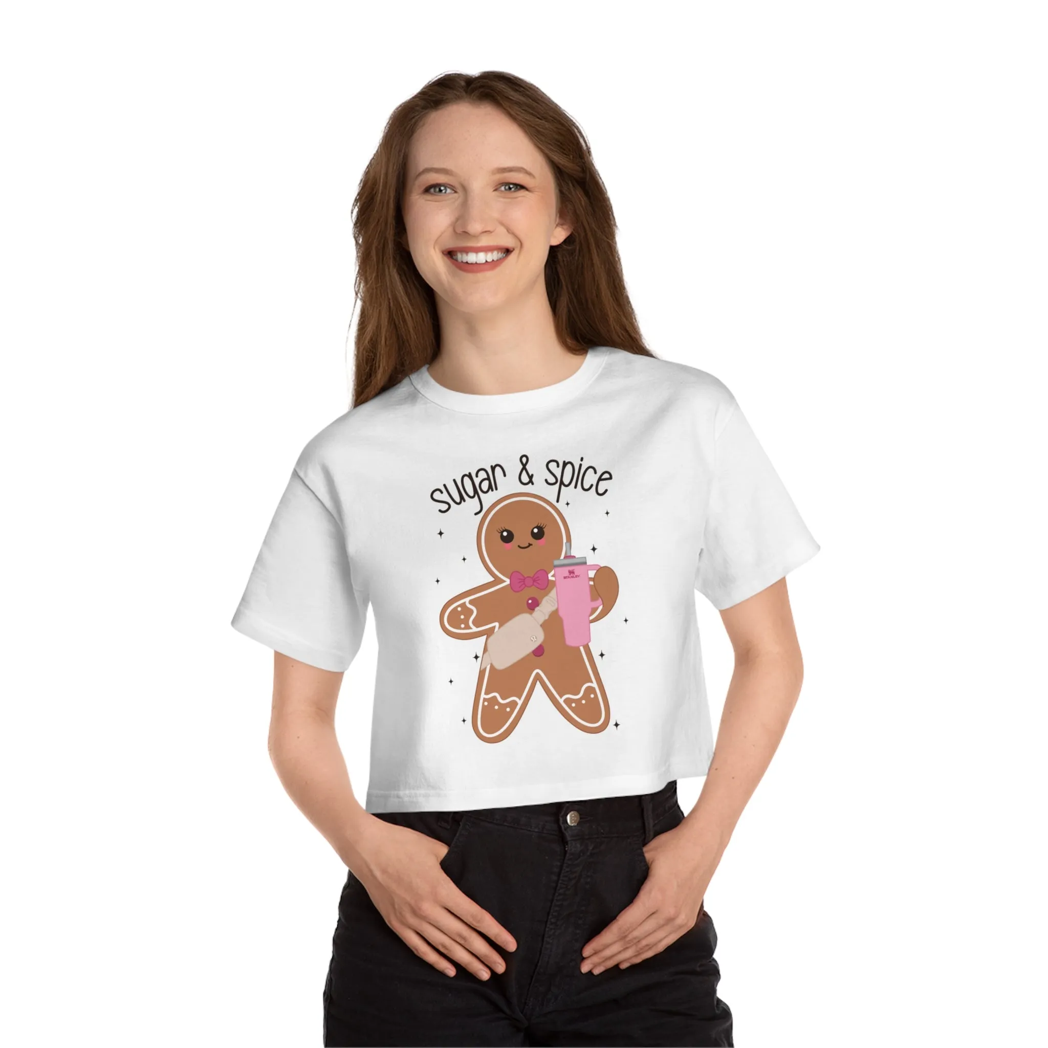 Sugar & Spice Gingerbread Cropped T-Shirt