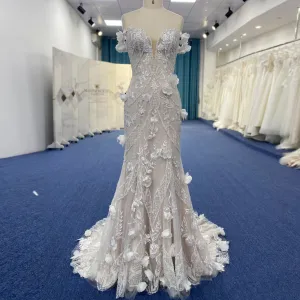 Sweetheart Neckline Princess Fit and Flare Wedding Dress