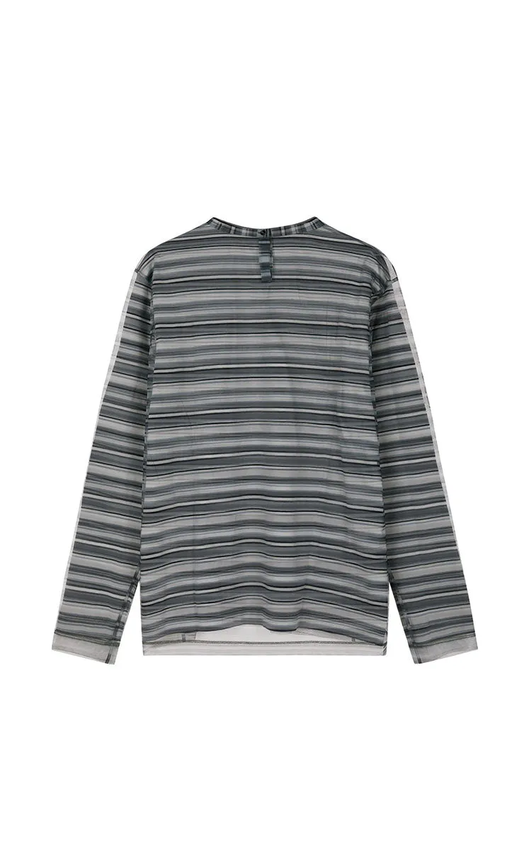 T-shirt / JNBY Double-Layer Printed Mesh T-Shirt