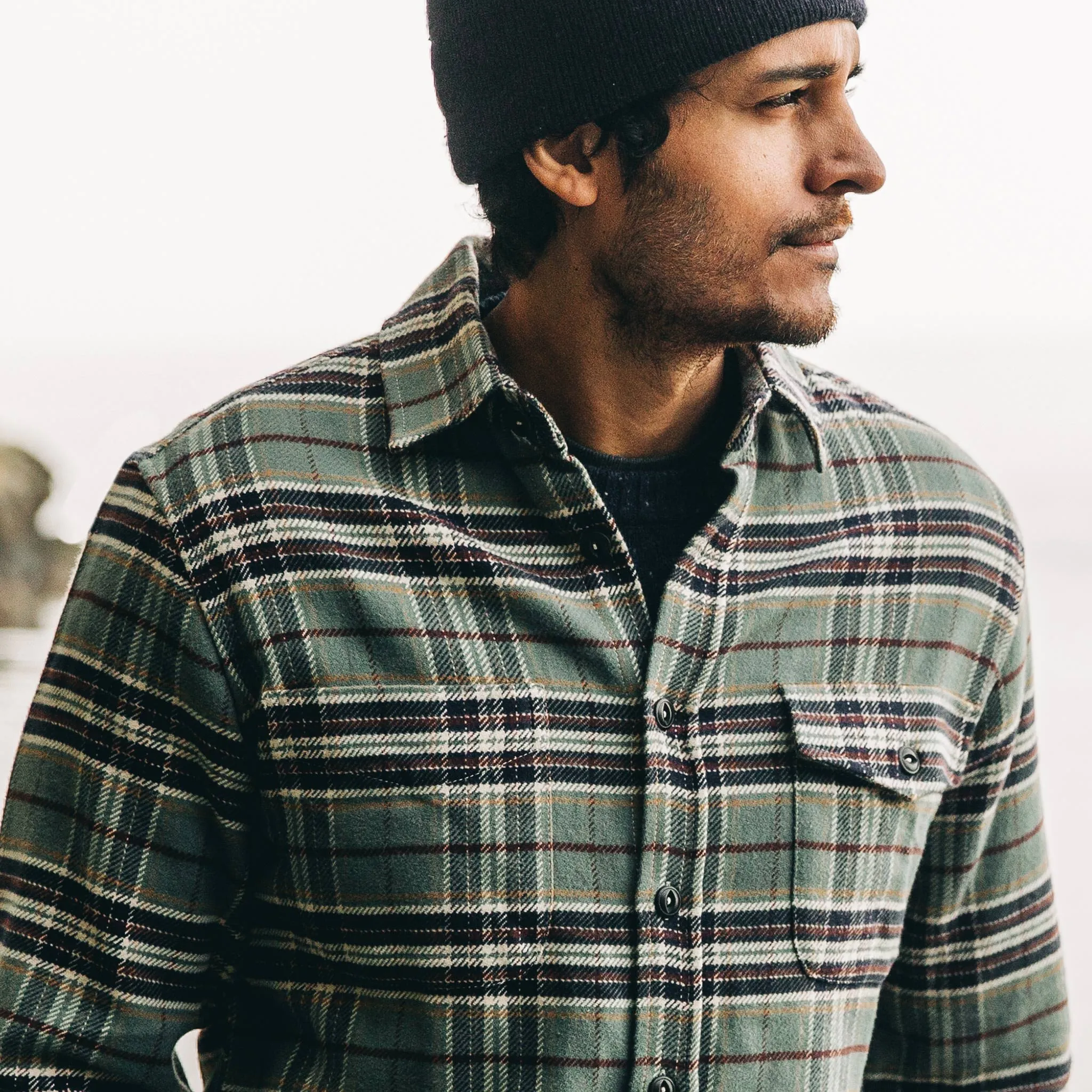 The Crater Shirt in Blue Plaid