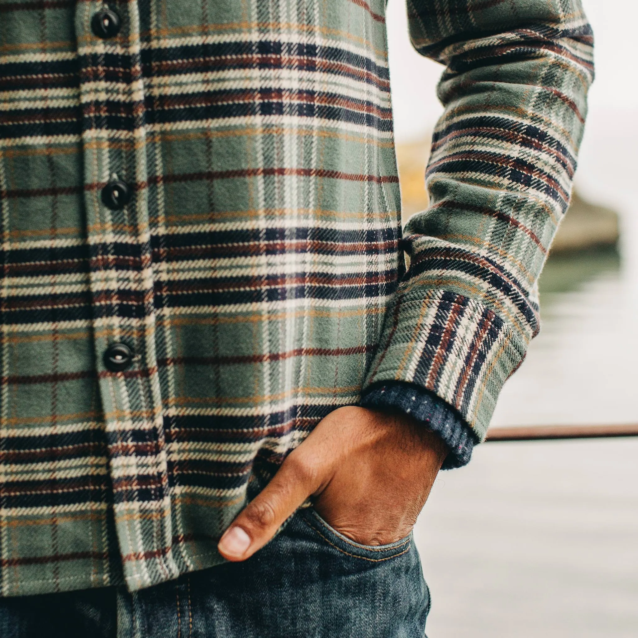 The Crater Shirt in Blue Plaid