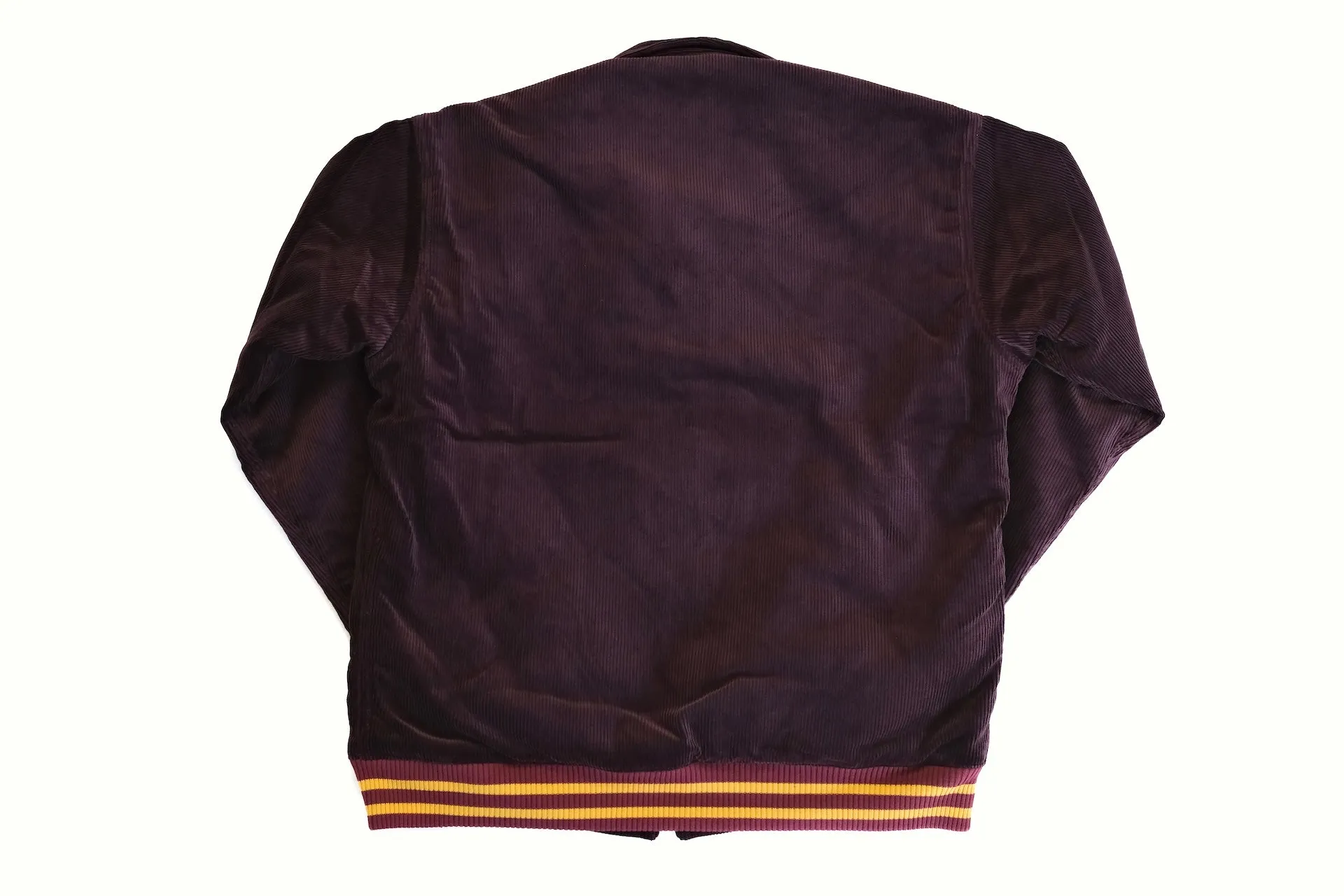 The Flat Head Heavyweight Corduroy Varsity Jacket (Burgundy)