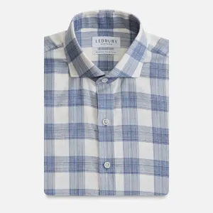 The Steel Blue Albini Wentz Plaid Custom Shirt