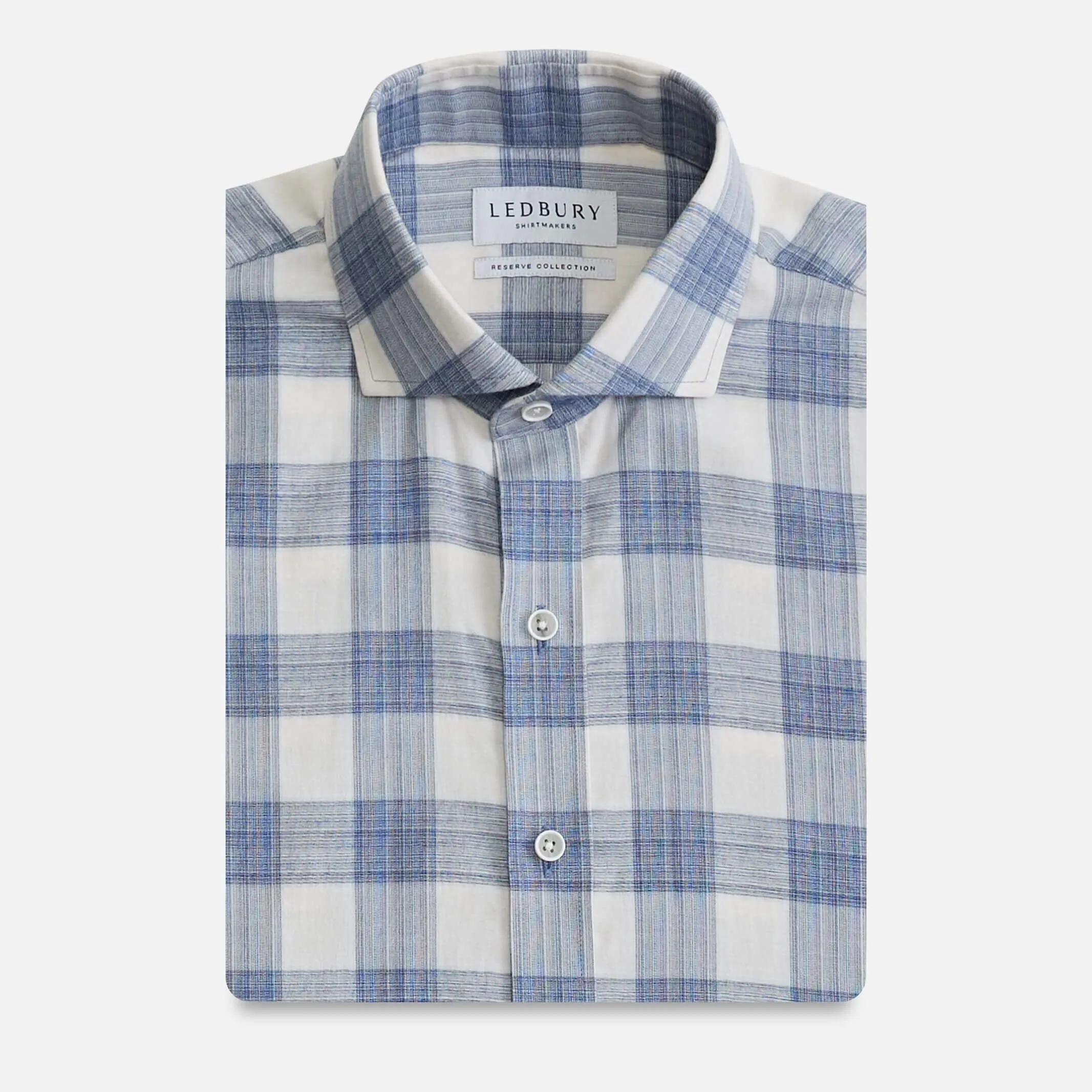 The Steel Blue Albini Wentz Plaid Custom Shirt