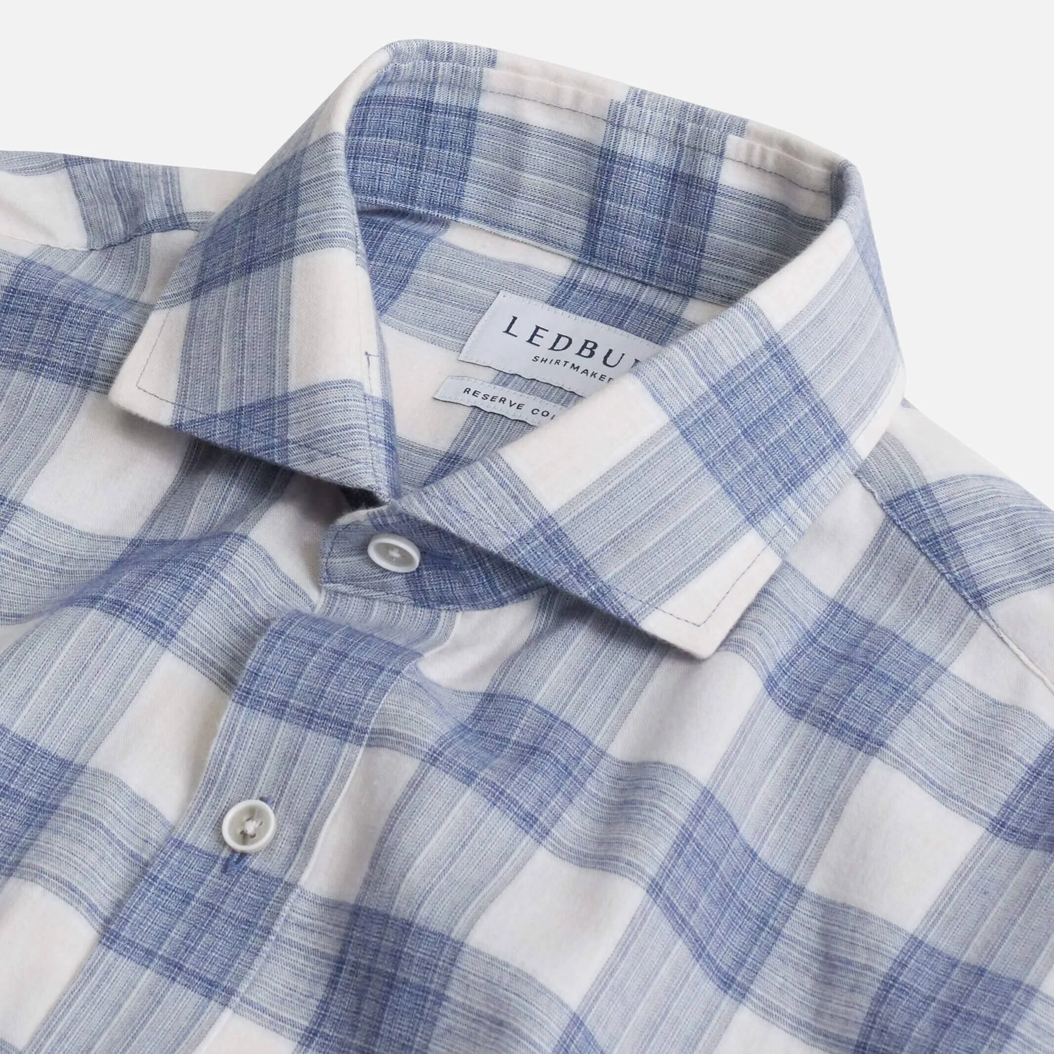 The Steel Blue Albini Wentz Plaid Custom Shirt