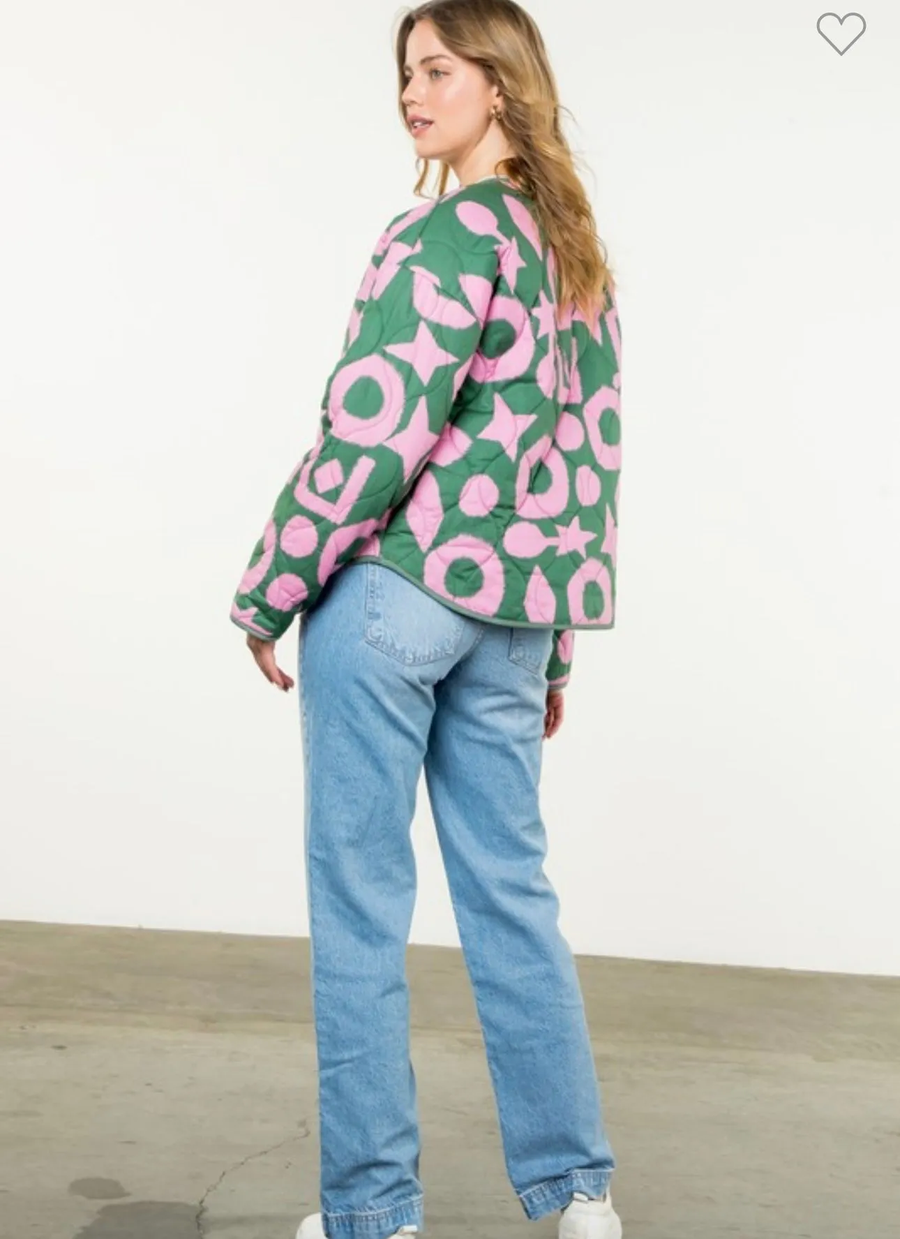 THML Green & Pink Quilted Jacket
