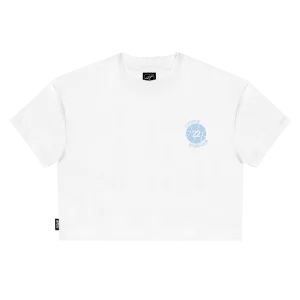 Titan Olympus Sports Club Cropped Short-Sleeve Tee - White