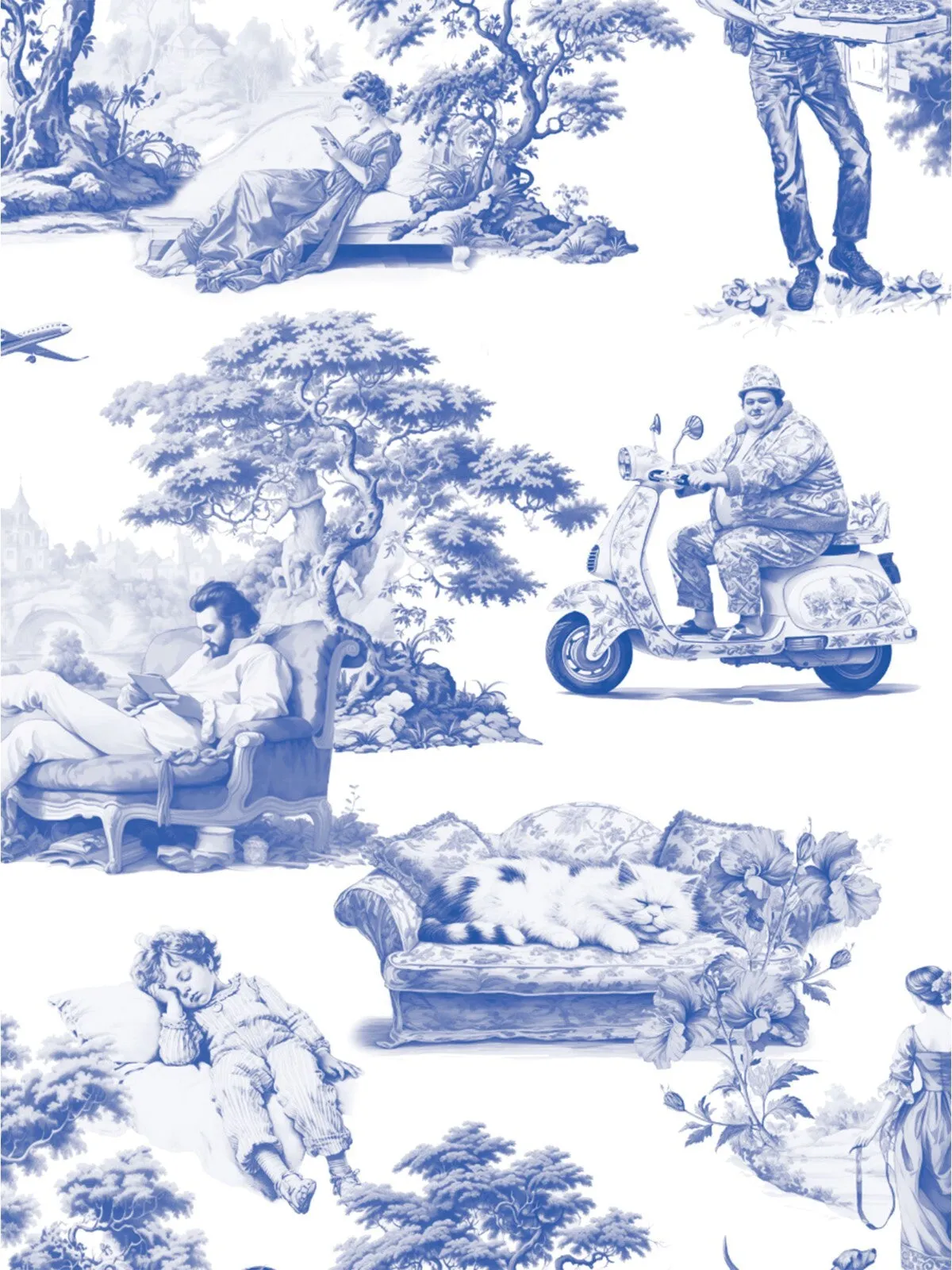 Toile De Modern Joy Cropped T-Shirt Kids
