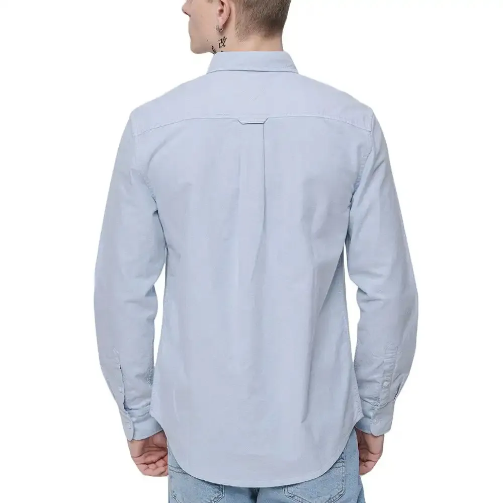 Tommy Jeans Mens Oxford Shirt Colorado Blue