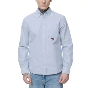 Tommy Jeans Mens Oxford Shirt Colorado Blue