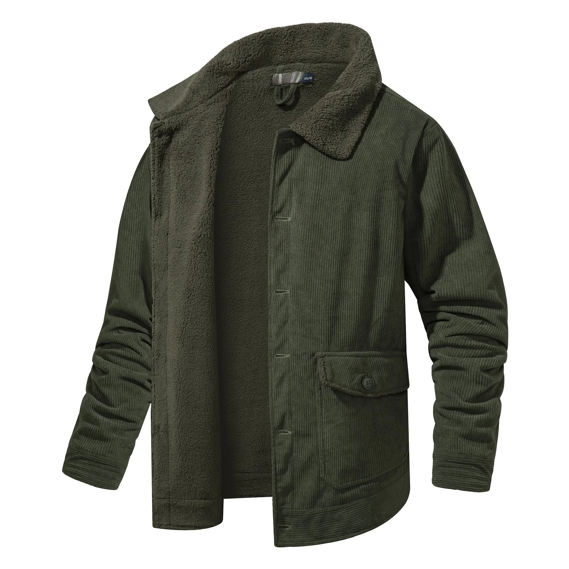 Toog | Doppelseitige Herren-Cordjacke mit Sherpa-Futter